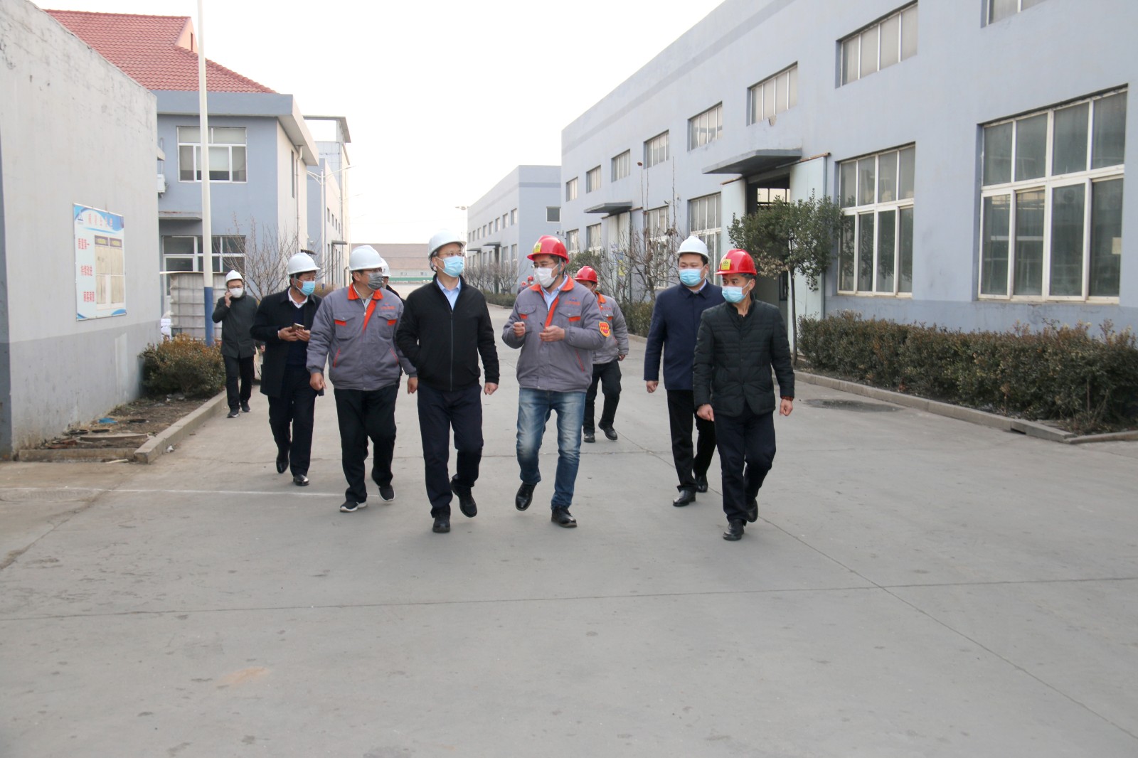 縣領(lǐng)導(dǎo)一行蒞臨山東浩順視察安全生產(chǎn)工作